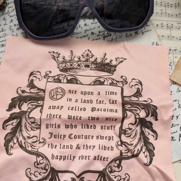 Purple Juicy Couture Round Sunglasses with Thick Frames - Picture 2 of 11